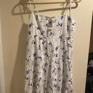 NWT Abercrombie & Fitch Tie-Strap Tiered Mini Dress
